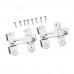 2Pcs Stainless Steel Flip Latch Gate Latches Bar Safety Pet Gate Door Lock Latch 2"