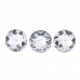 Mgoodoo 10pcs Diamond Crystal Upholstery Nails Tacks Sofa Headboard Sew Buttons Wall Decor 25mm Dia